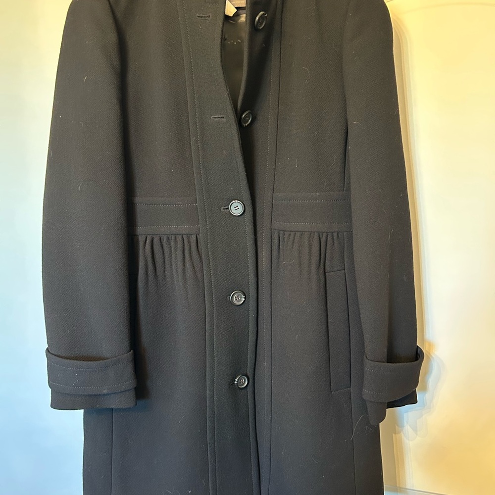 J. Crew Classic Black wool coat